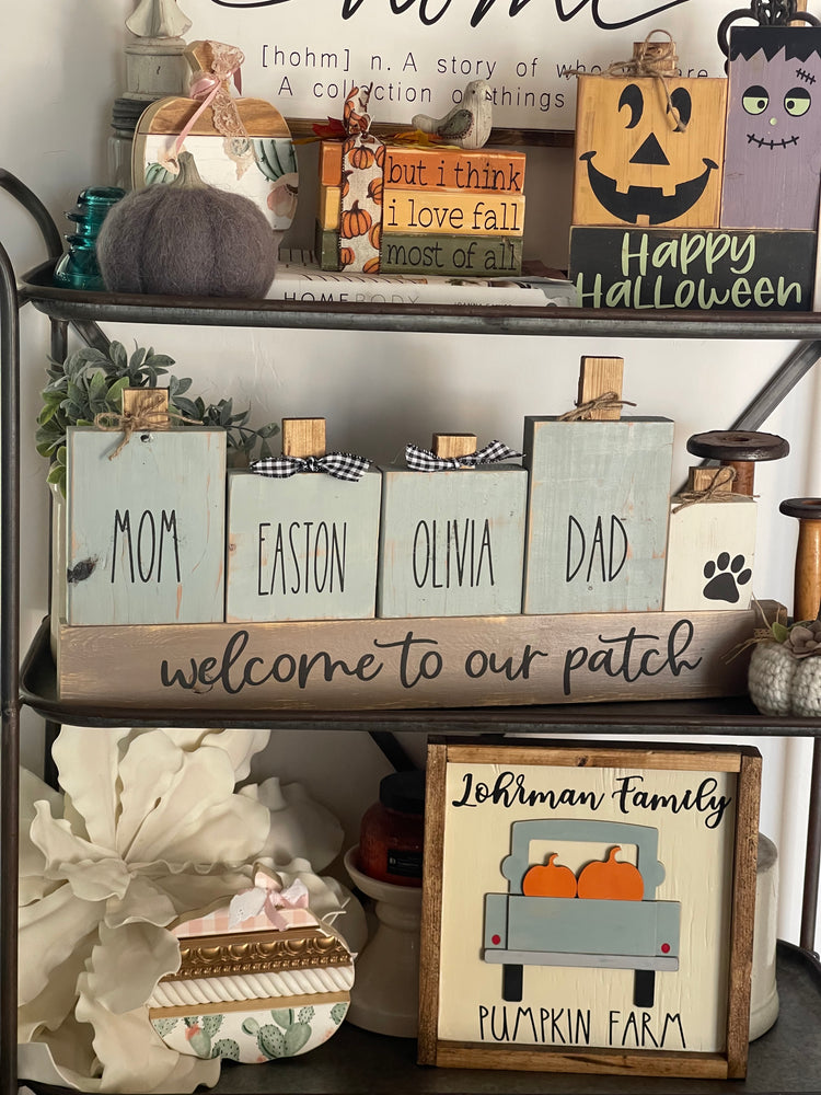 Fall and Halloween Chunky Wood Projects