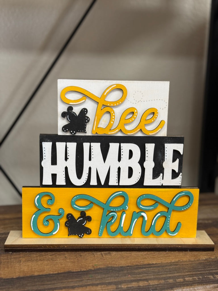 Bee, Humble & Kind Shelf Sitter