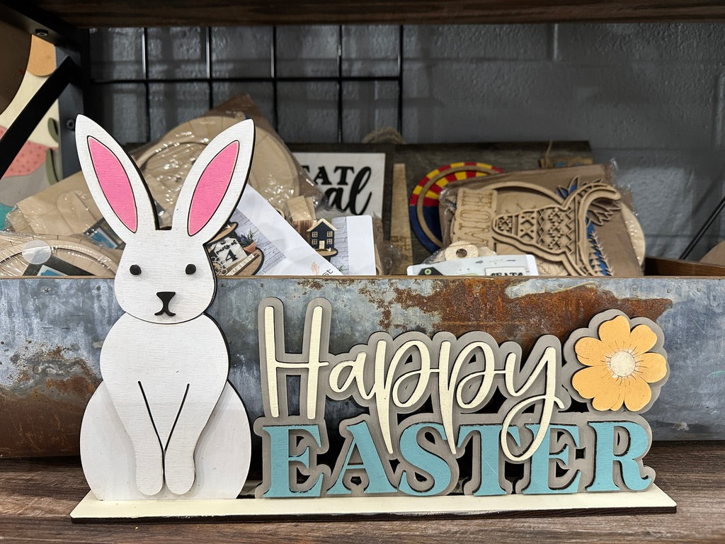 Standing Happy Easter Shelf Sitter