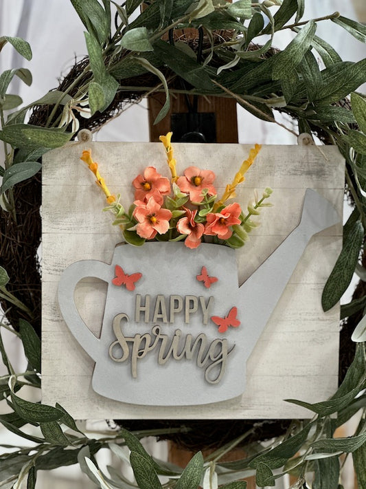 Happy Spring Watering Can