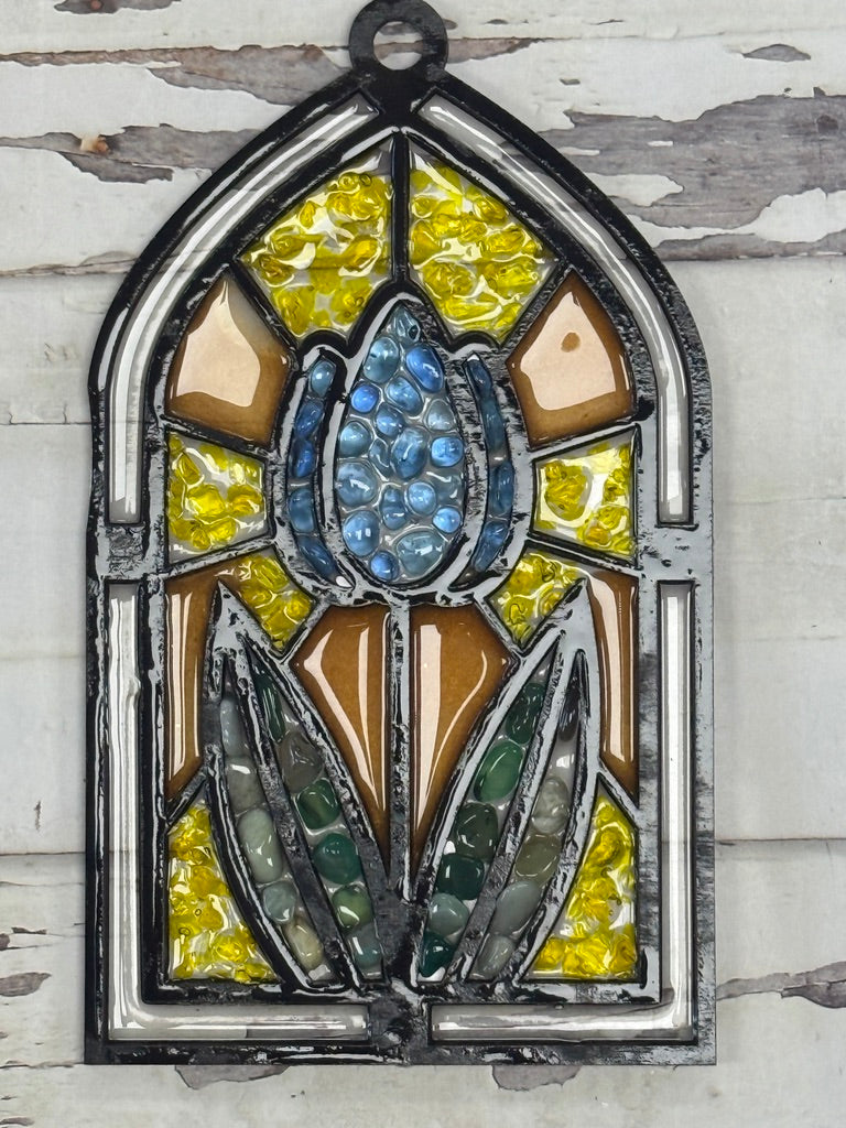 Faux Stained Glass - Tulip