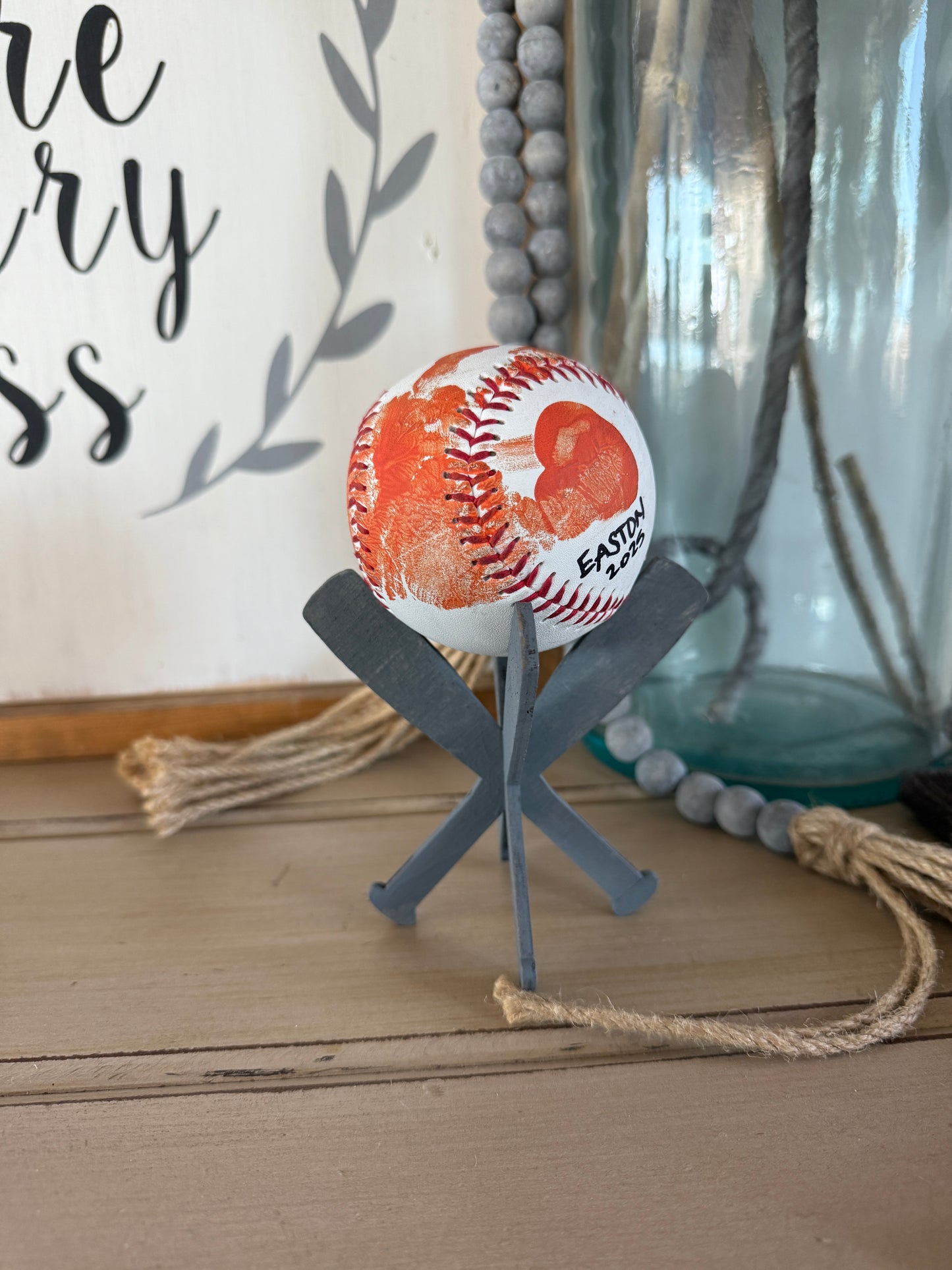 DIY Baseball Stand