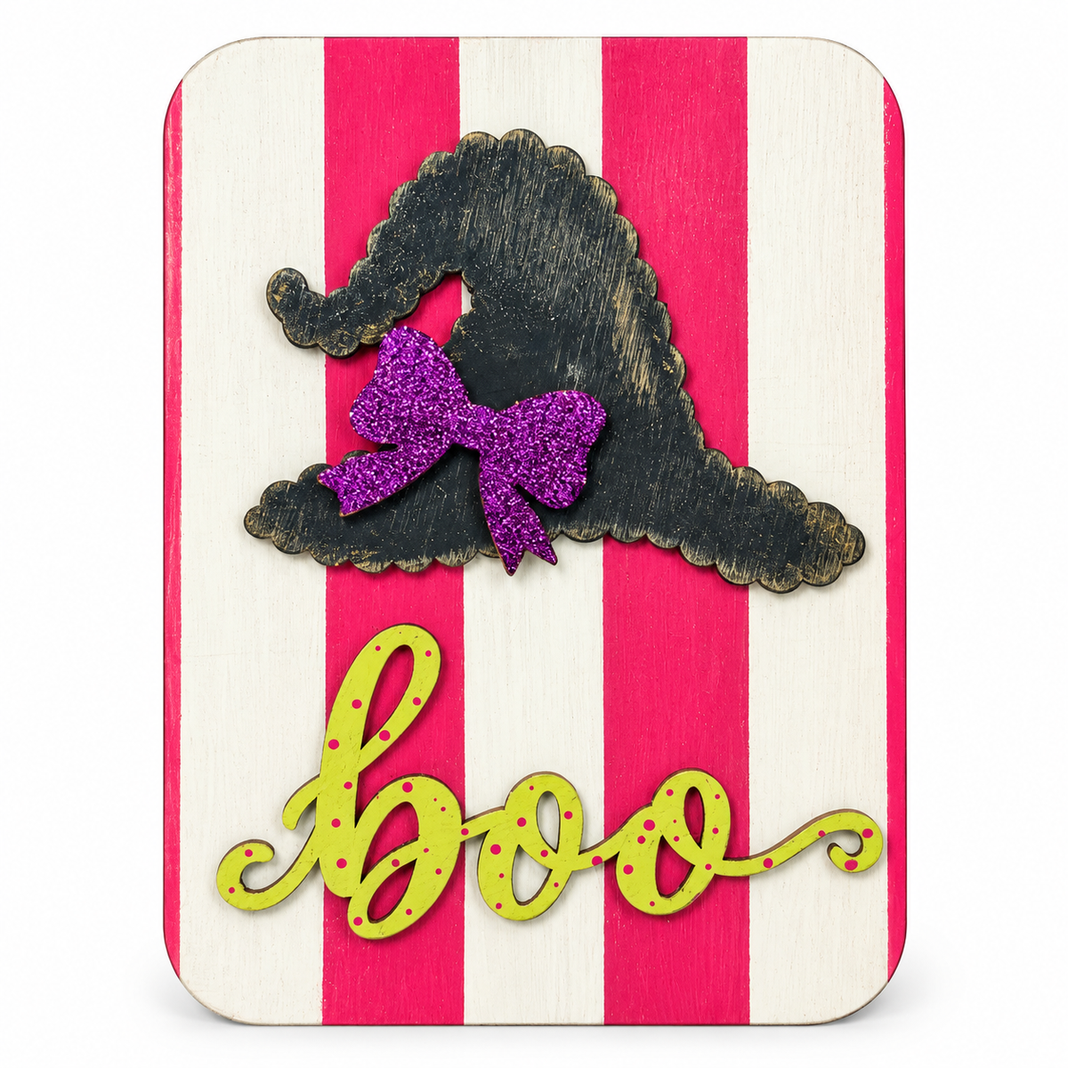 Witch Hat with BOO – Scalloped Frame Insert
