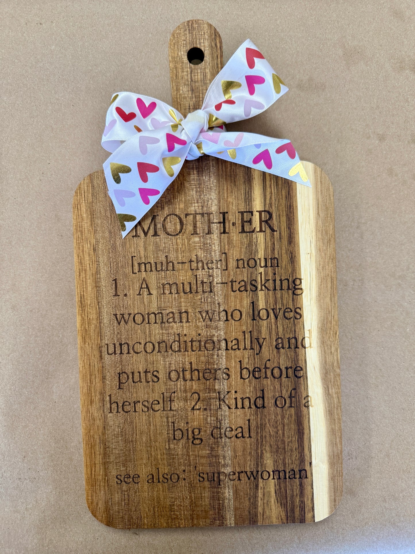 Engraved Charcuterie Board – Mother Definition