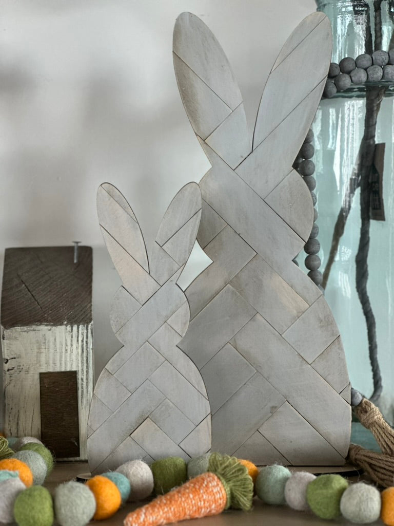 Set of 2 Pallet Bunnies