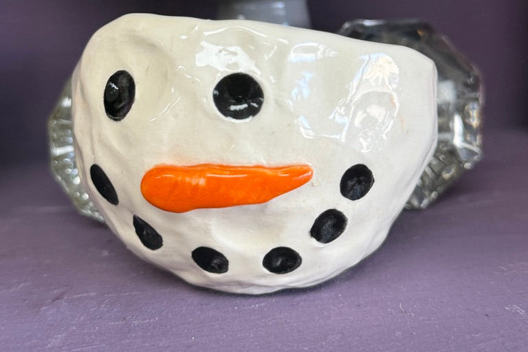 Snowman Pinch pot