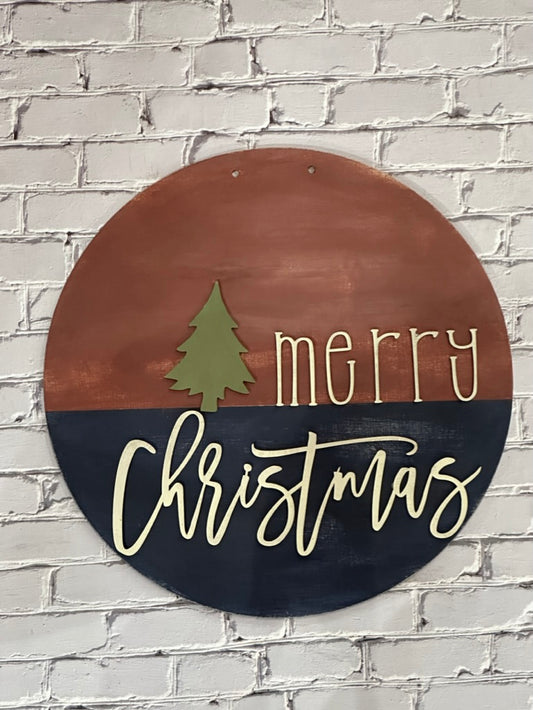 Reversible Door Hanger- Gather & Gobble / Merry Christmas