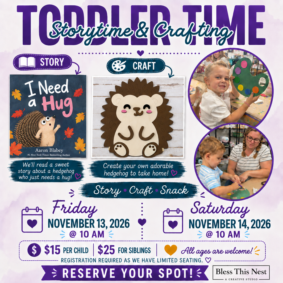 Toddler Time l Friday November 14, 2026 l Lake Havasu City