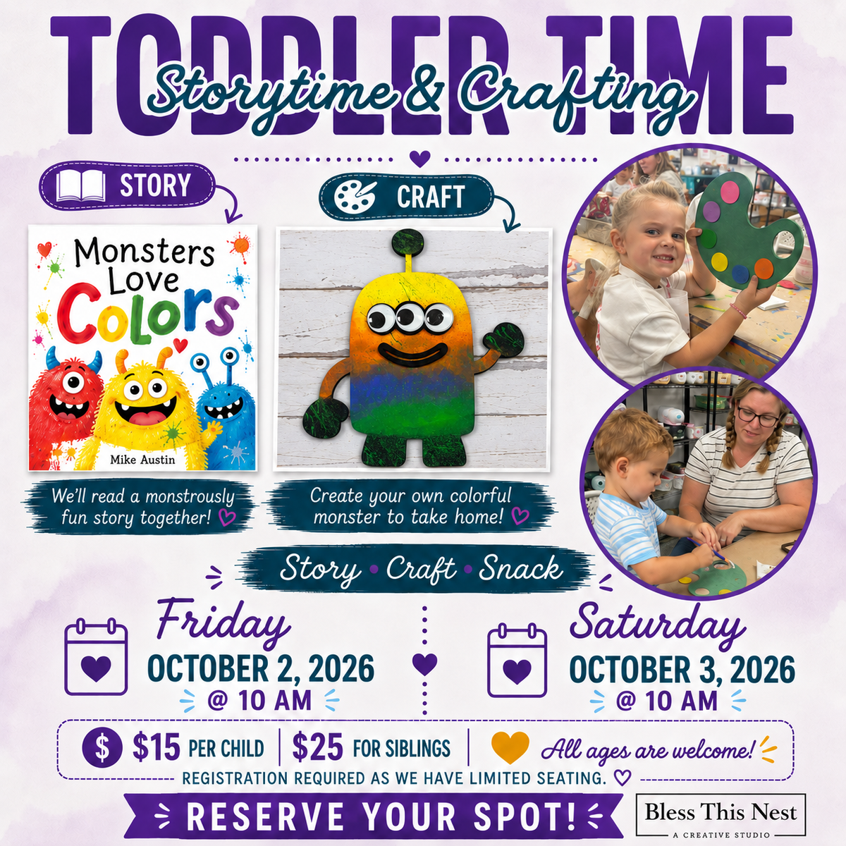 Toddler Time l October 3, 2026 l Lake Havasu City