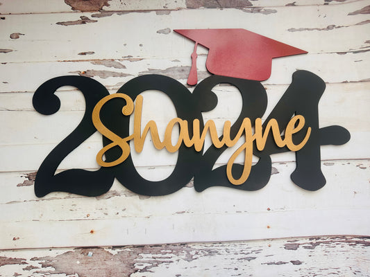 2024 Personalized Graduation Sign - COMES FINISHED