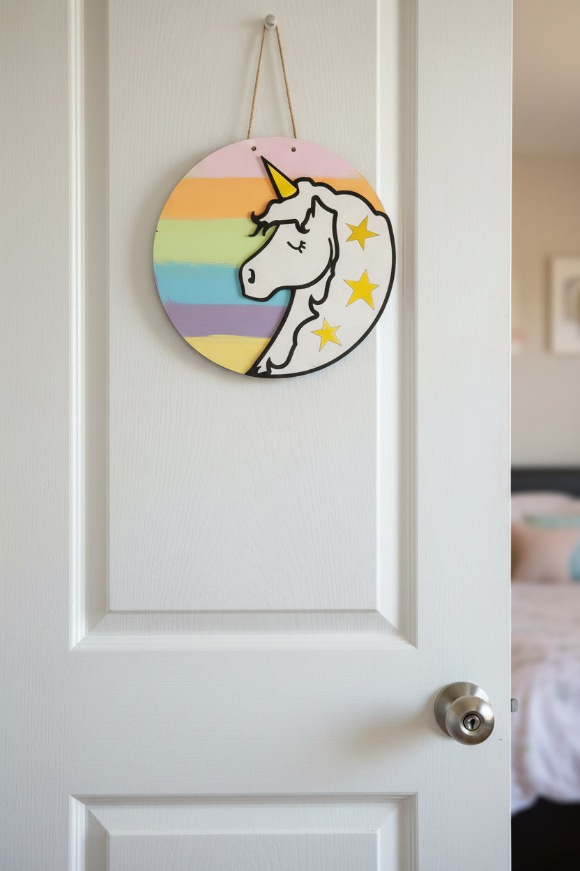 put the image on a kids bedroom door