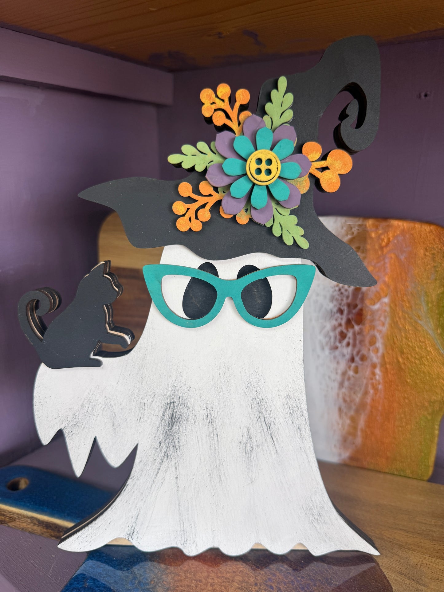 Witchy Ghost Shelf Sitter