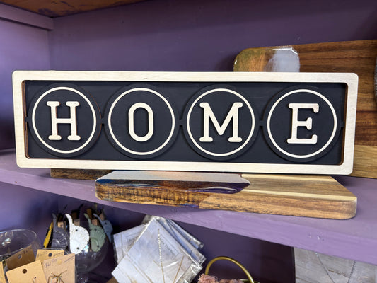 Chunky Shelf Sitter- Reversible Family/Home