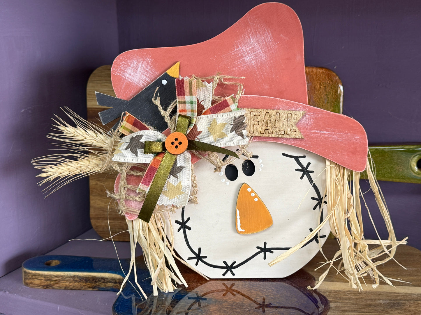 Fall Scarecrow Shelf Sitter