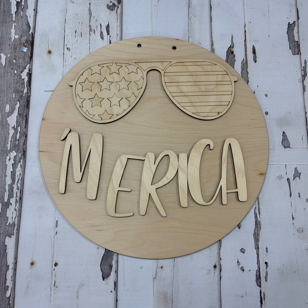 'Merica Sunglasses Door Sign