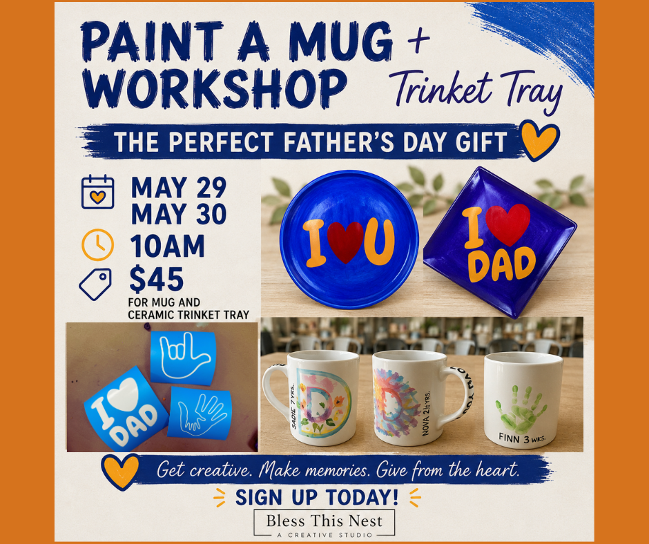 Paint A Mug + Trinket Tray Workshop - May 30