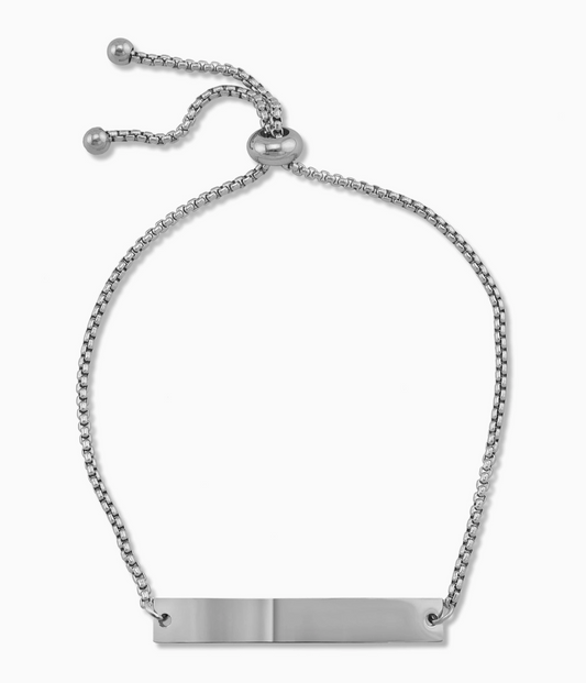 Adjustable Curved Bar Bracelet