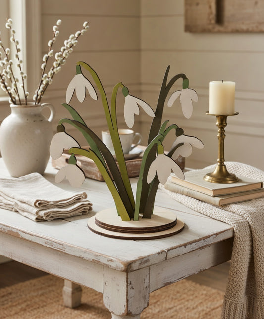 Snowdrop Flowers with Stand