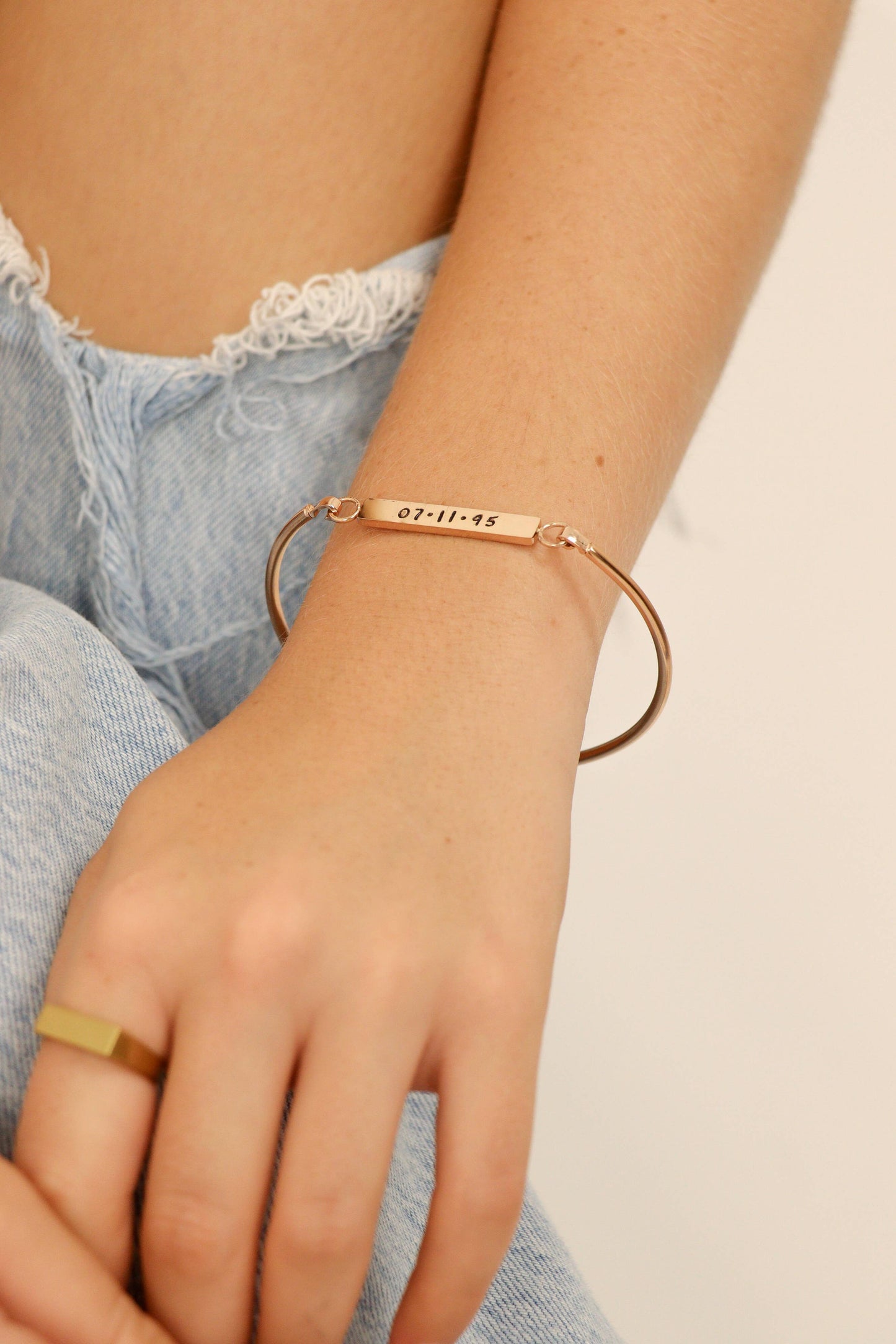 Stainless Steel Blank Flat Bar Bracelet