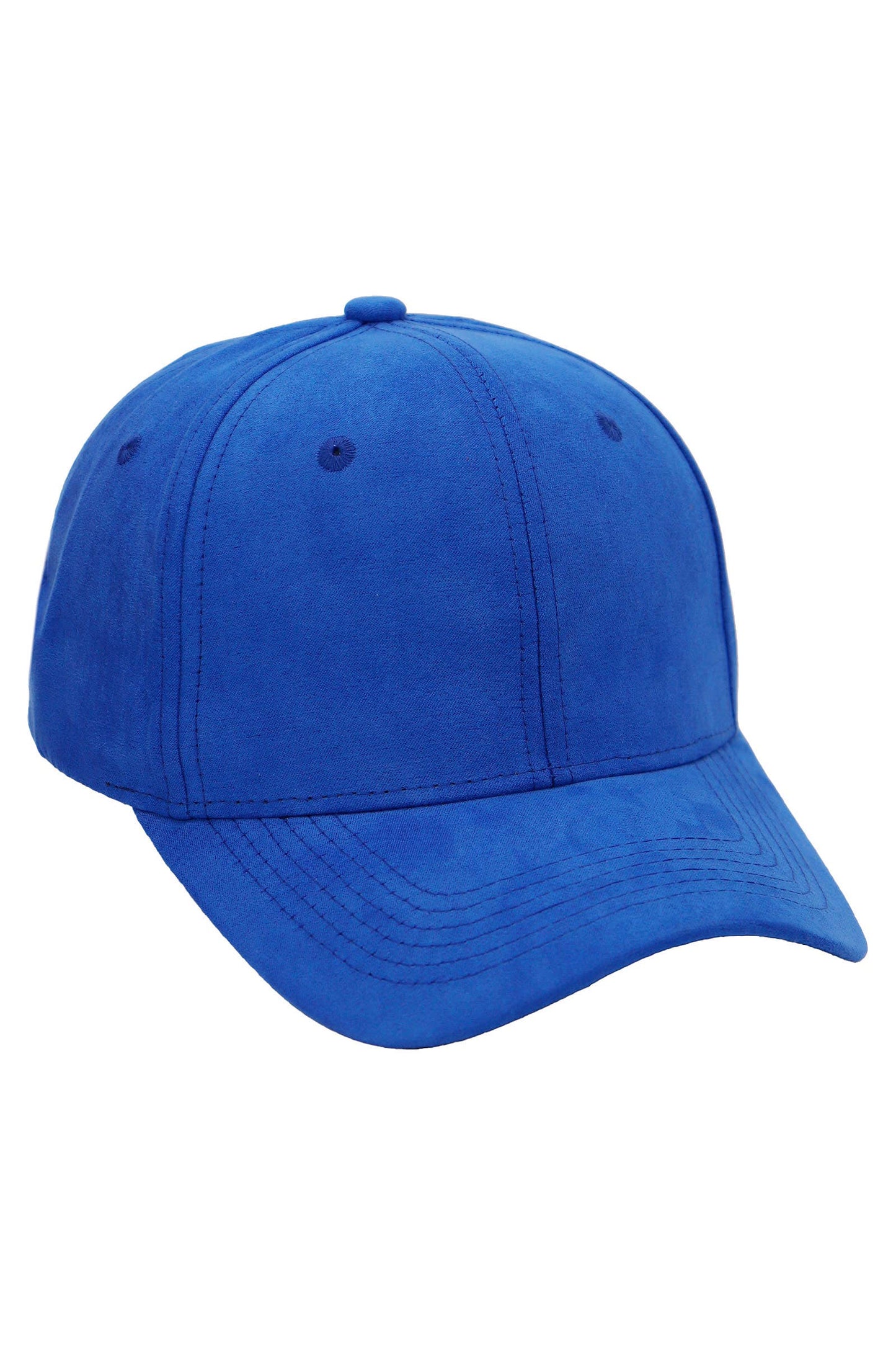 Faux Suede Buckle Strap Back Baseball Cap