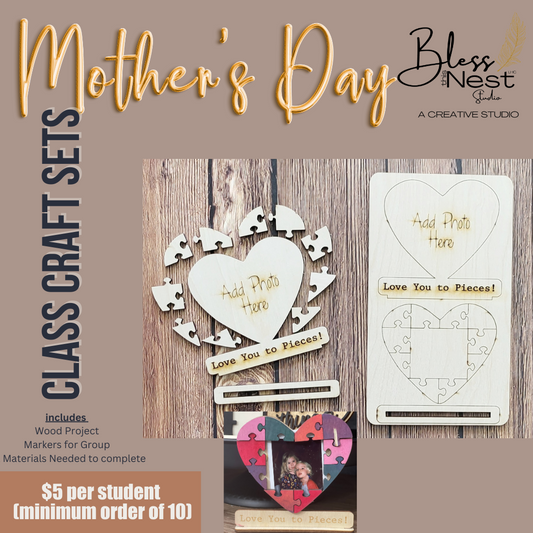 Puzzle Piece Frame - Mother's Day