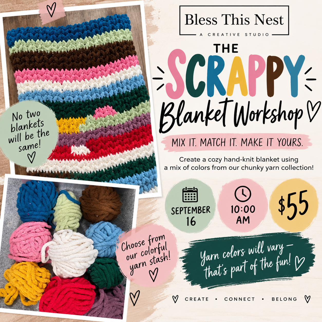 Scrappy Blanket Workshop