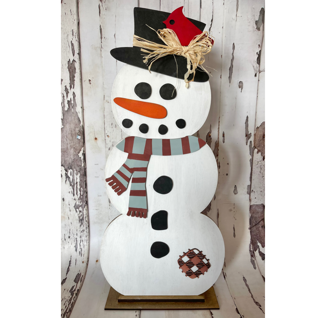 Snowman for Stacked Pumpkins