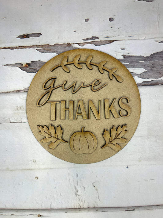 Give Thanks Interchangeable Insert
