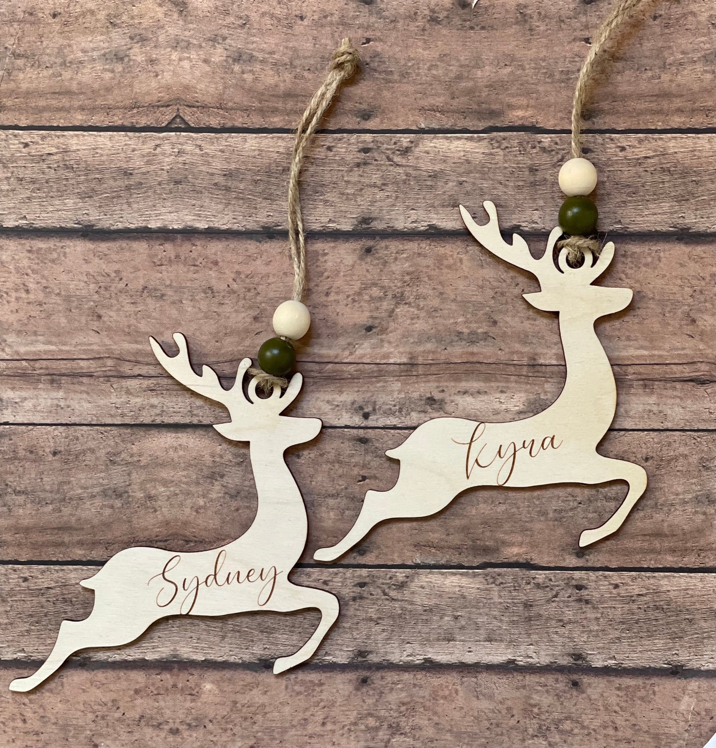 Personalized Reindeer Ornament
