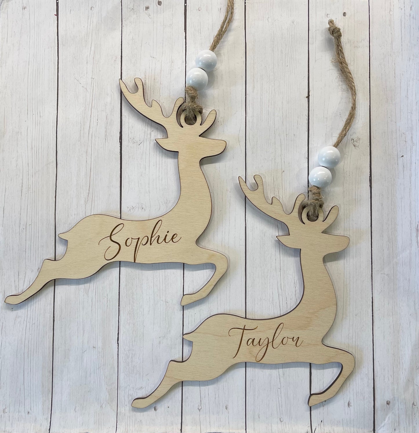 Personalized Reindeer Ornament