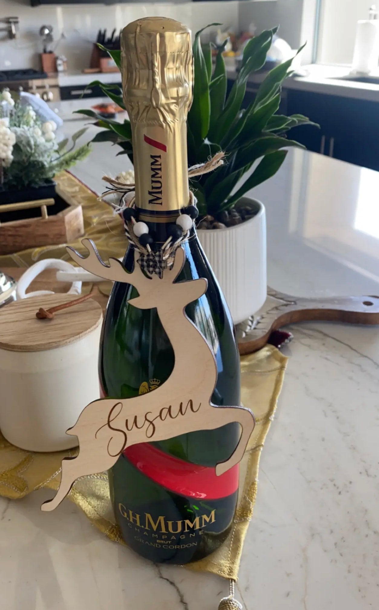 Personalized Reindeer Ornament
