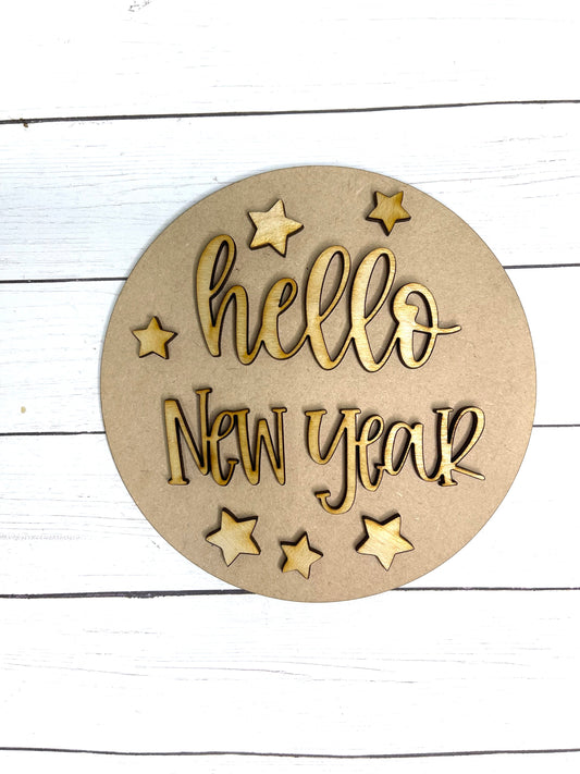 Hello New Year Interchangeable Insert