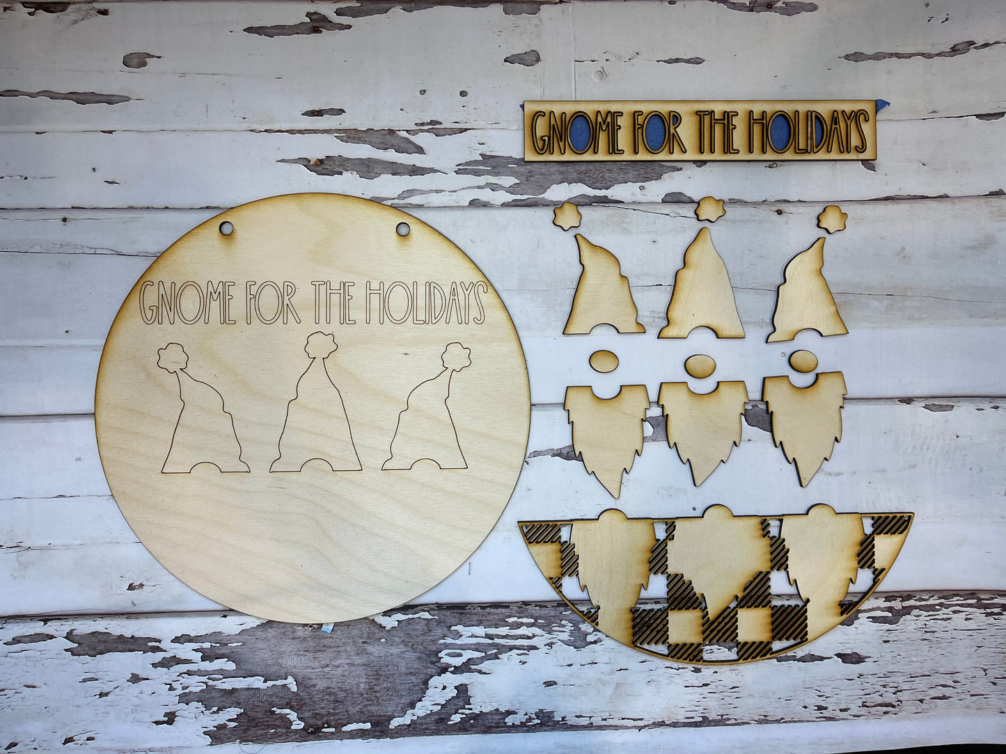 Gnome for the Holidays Door Hanger