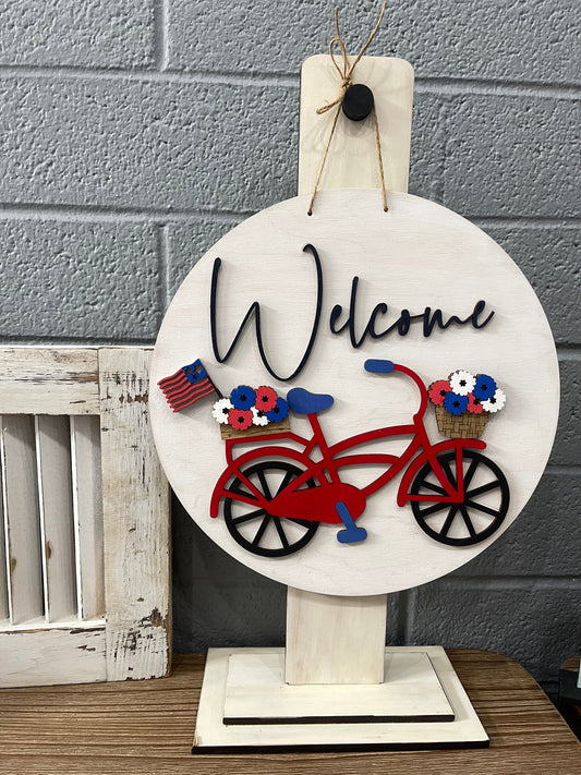 Welcome Bicycle Sign