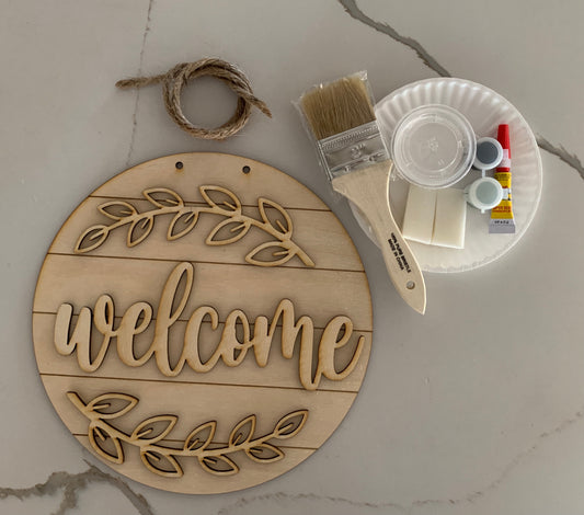 Shiplap Welcome Sign