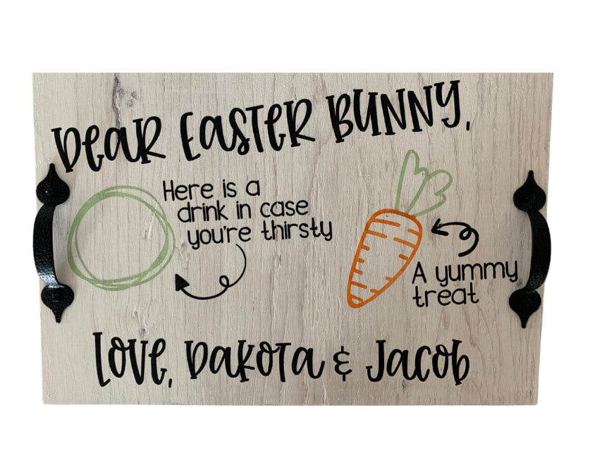 Personalized Easter Bunny Tray