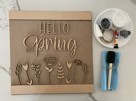 Hello Spring Sign