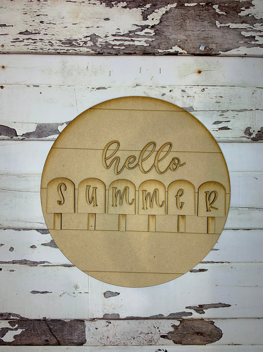 Hello Summer Sign