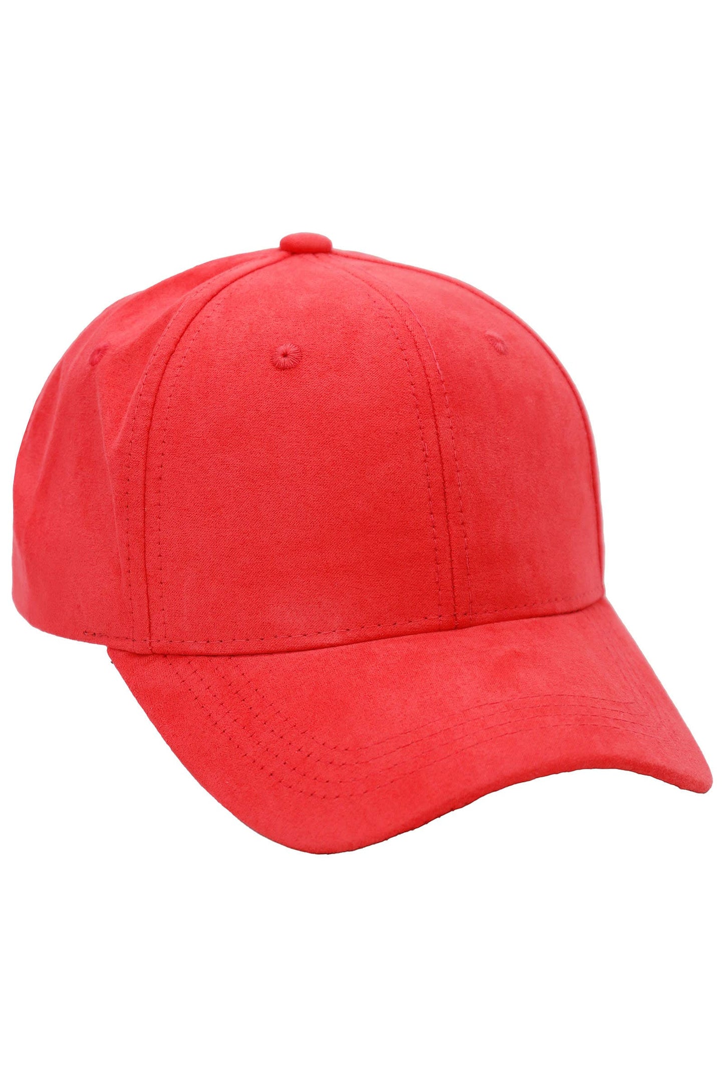 Faux Suede Buckle Strap Back Baseball Cap
