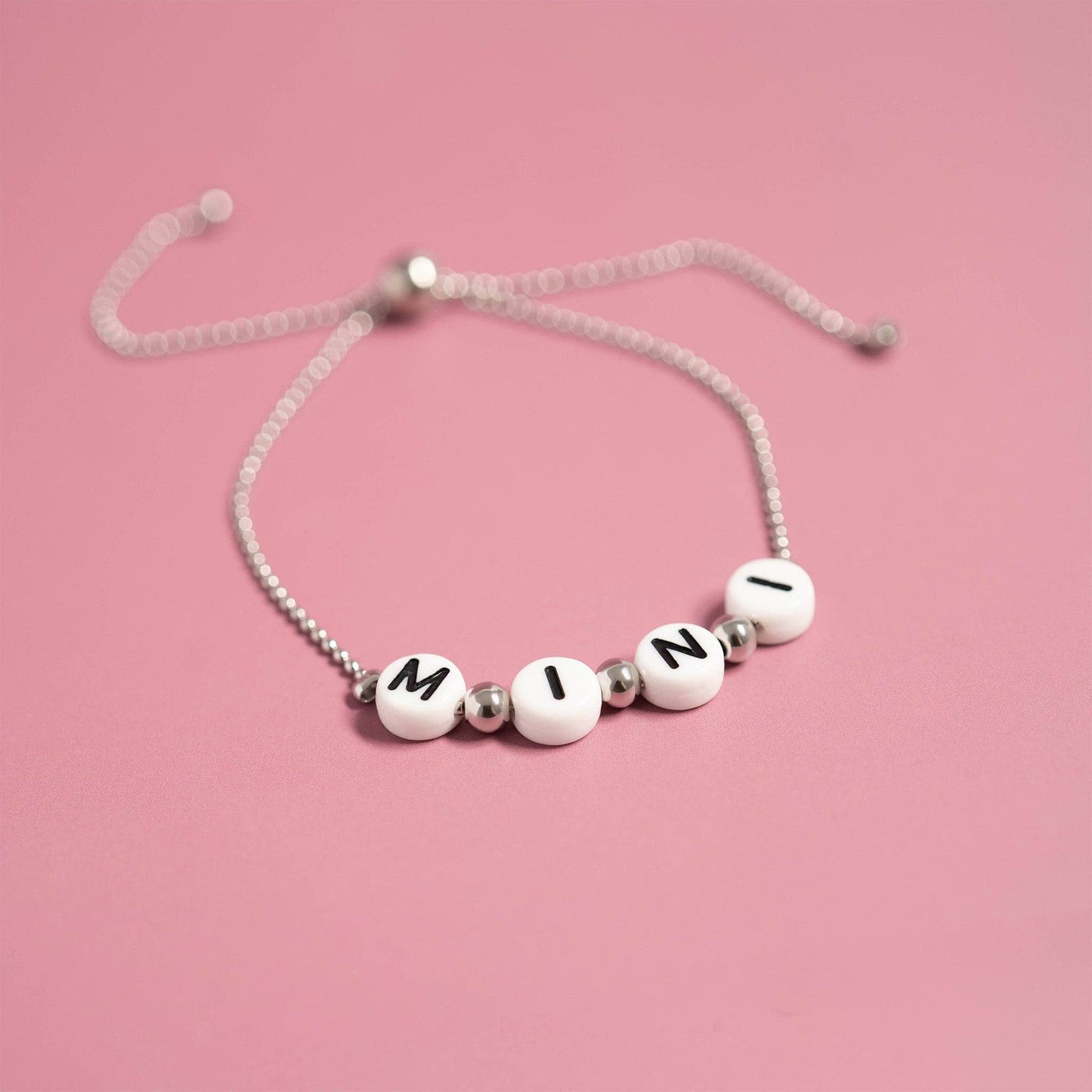 18K Gold PVD Stainless Steel "Mini" Beaded Charm Bracelet