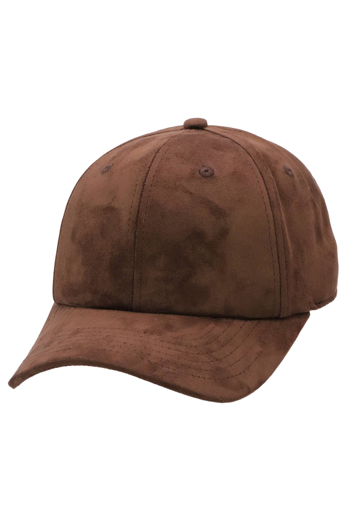 Premium Vegan Suede Strap-back Baseball Cap: CHARCOAL / ONE SIZE