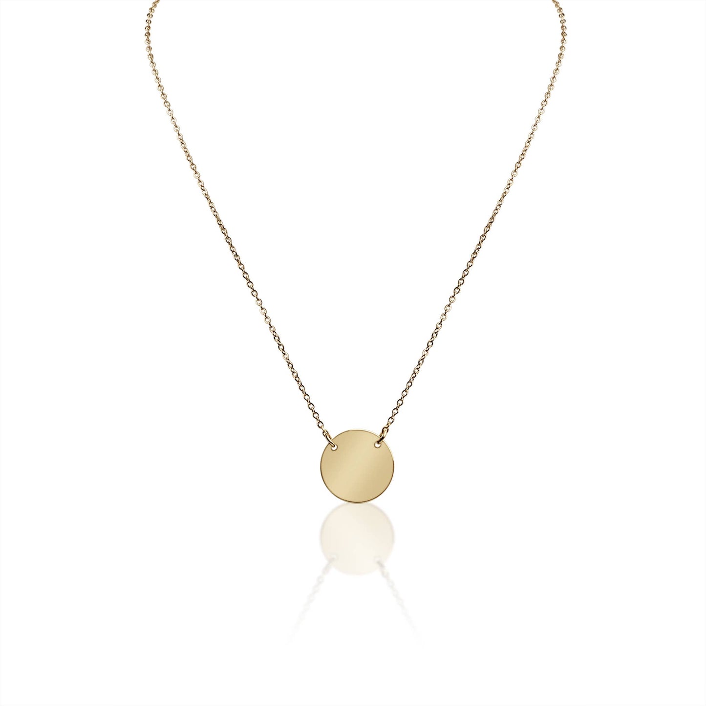 Engraved Circle Necklace