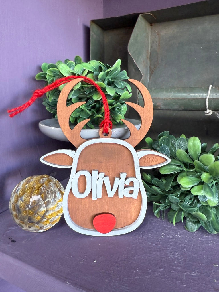 Take & Make Personalized Reindeer Ornament Kit