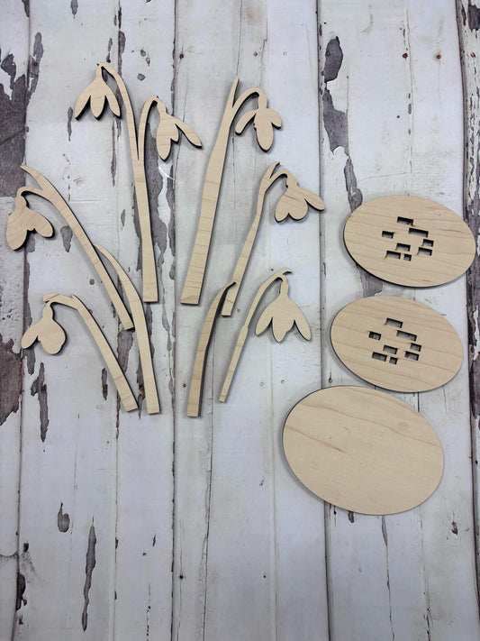 Snowdrop Flowers with Stand