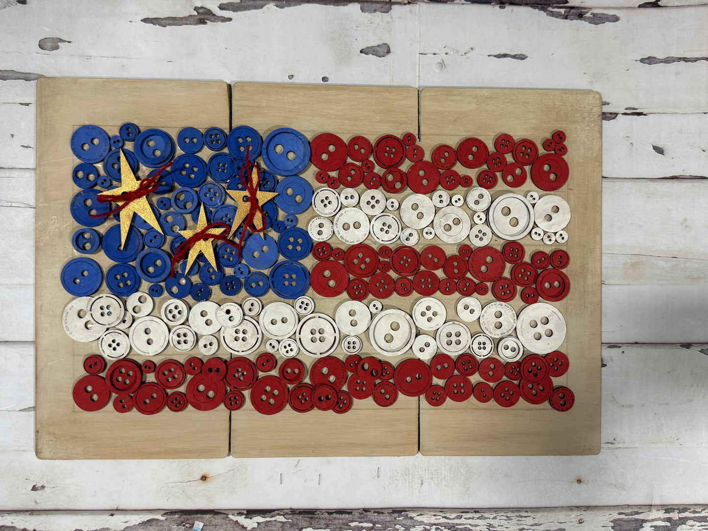 American Flag Button Board