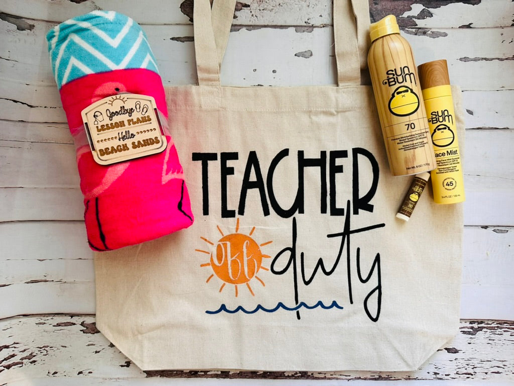 Teacher Gift Bundle - Tote and Towel