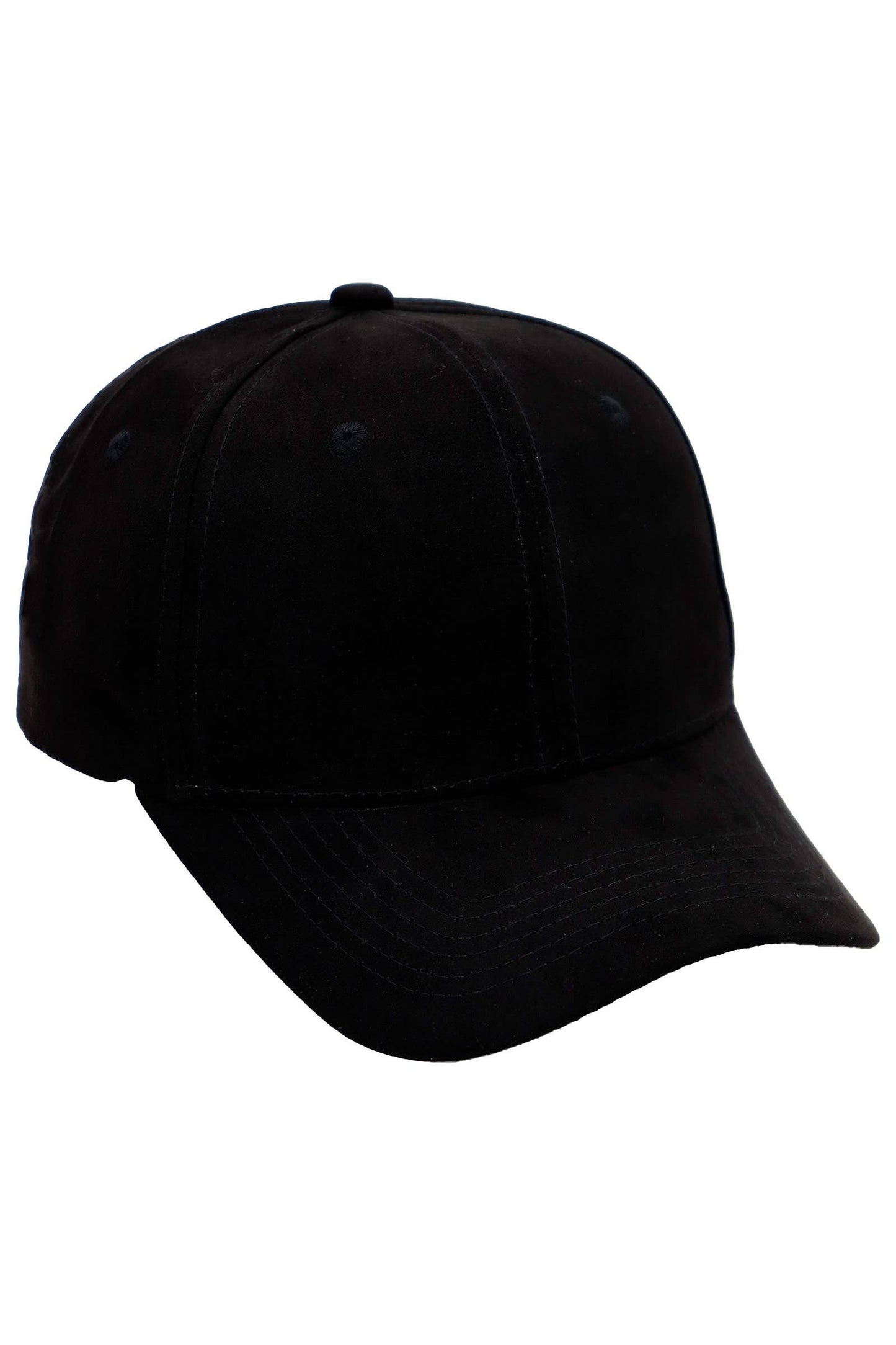 Faux Suede Buckle Strap Back Baseball Cap