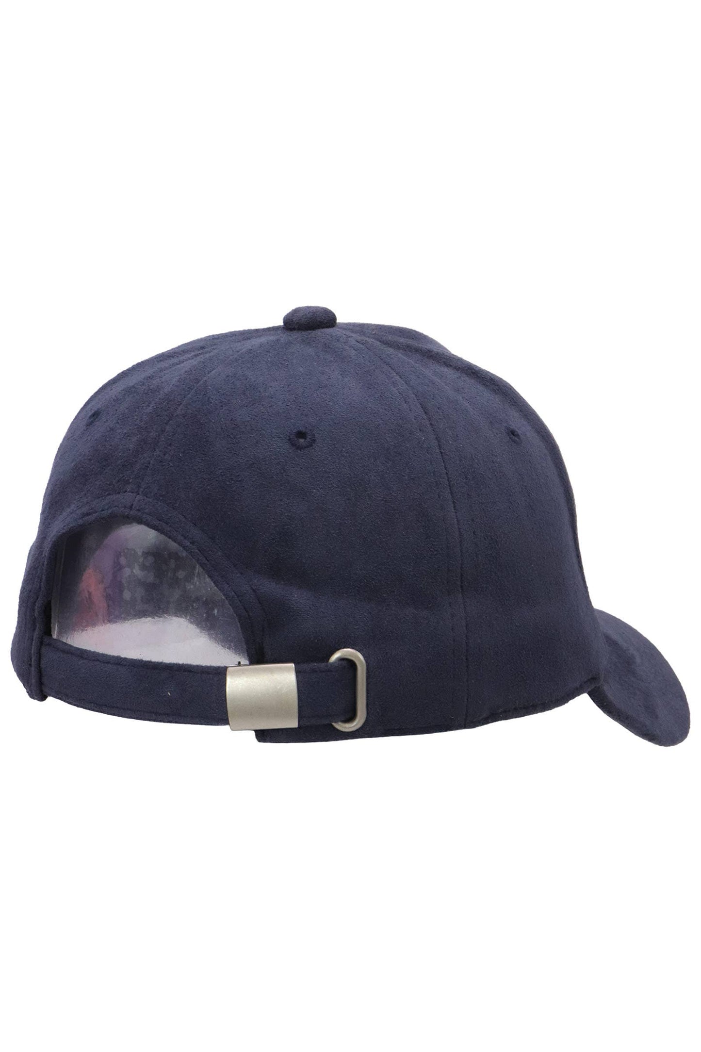 Premium Vegan Suede Strap-back Baseball Cap: CHARCOAL / ONE SIZE