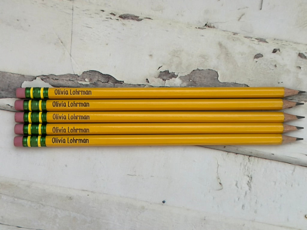 Personalized Pencils - 5 pack