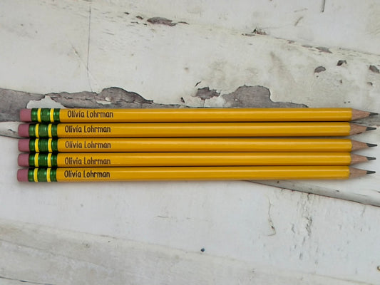 Personalized Pencils - 5 pack